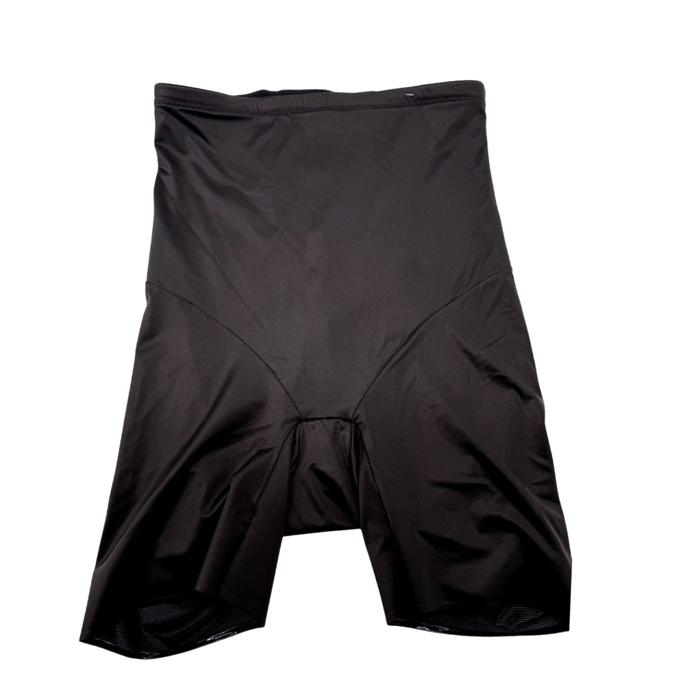 Naomi & Nicole Shapewear Thigh Slimmer LG Black Excellent Style 7089 High Waist